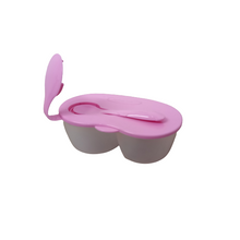 Load image into Gallery viewer, 2 Compartment Baby Feeding Bowl with Lid and Spoon