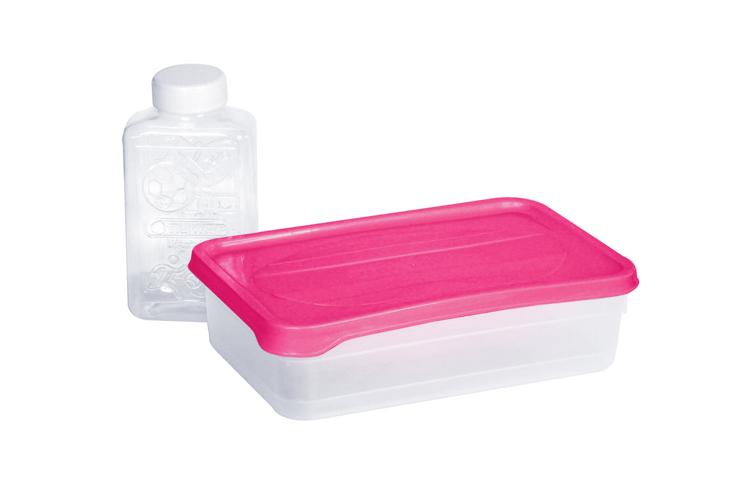 Rectangular Lunch Mate : 1200ml & Bottle