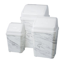 Load image into Gallery viewer, Marble Elegance: Premium Plastic Bin with Exquisite Marble Print
