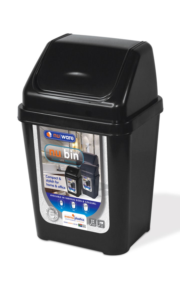 Deluxe Flip Top Plastic Bin