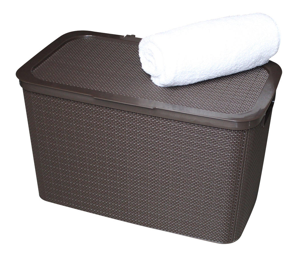 Premium Hessian Design Laundry Basket:25Lt