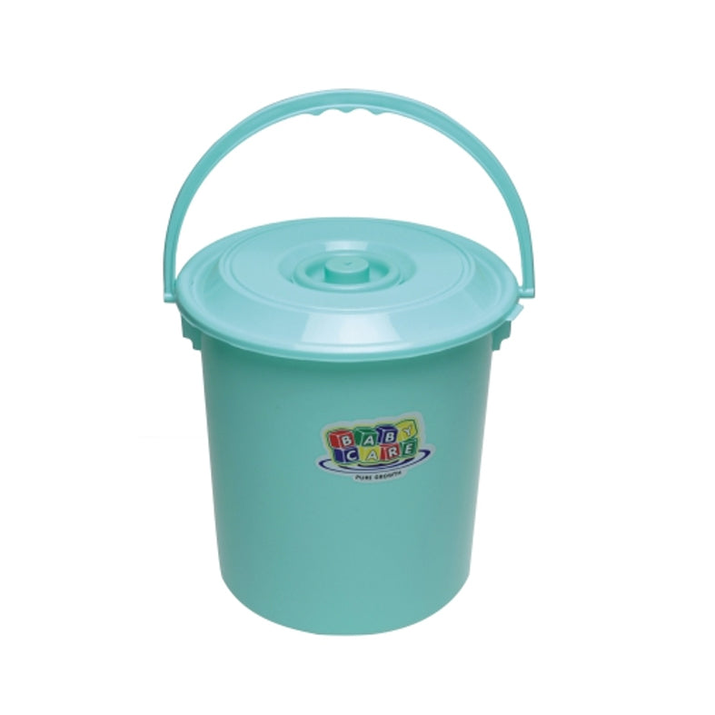 14L PLASTIC NAPPY BUCKET WITH LID AND HANDLE 3 GALLON BABY BIN STORAGE  CONTAINER